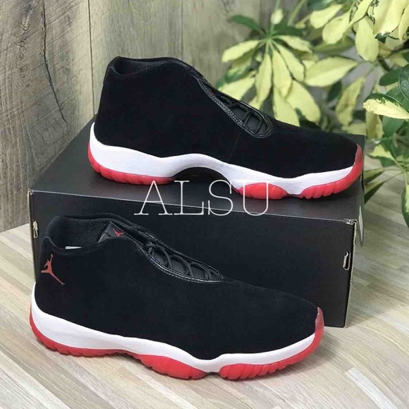 Nike Air Jordan Future Suede Black Mens AUTHENTIC - Picture 5 of 8